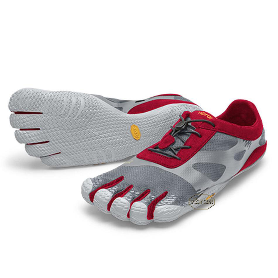 Tenis Deportivos Vibram KSO EVO Hombre Grises Rojos | MX_A78